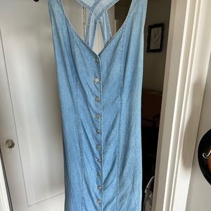 Vintage denim slim maxi 00s 2000s